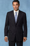 Mens 100 Percent Wool Suits - Jet Black Business Suit - AlbertoNardoniStore