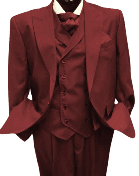 Mens 1930s Suits - Burgundy Suit - AlbertoNardoniStore