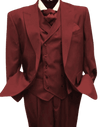 Mens 1930s Suits - Burgundy Suit - AlbertoNardoniStore
