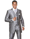 Mens 2 Button Vested Trim Tuxedo in Silver Grey - AlbertoNardoniStore