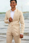 Mens Beige Linen Suit - AlbertoNardoniStore