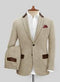 Mens Beige Tweed Suit - AlbertoNardoniStore