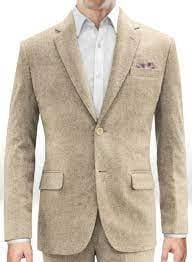 Mens Beige Tweed Suit - AlbertoNardoniStore