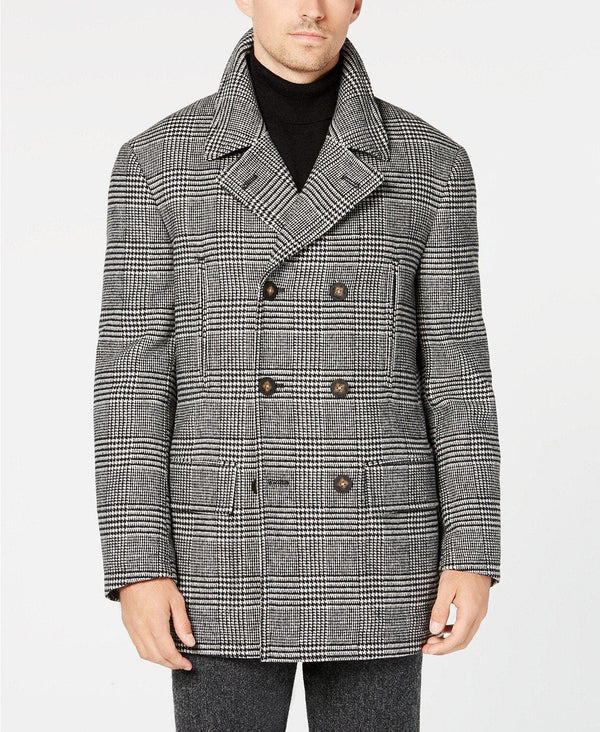 Mens Big and Tall Peacoat - Big and Tall Overcoats - Wool Peacoat - AlbertoNardoniStore