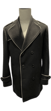 Mens Big and Tall Peacoat - Big and Tall Overcoats - Wool Peacoat - AlbertoNardoniStore