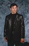 Mens Black Leather Blazer - AlbertoNardoniStore