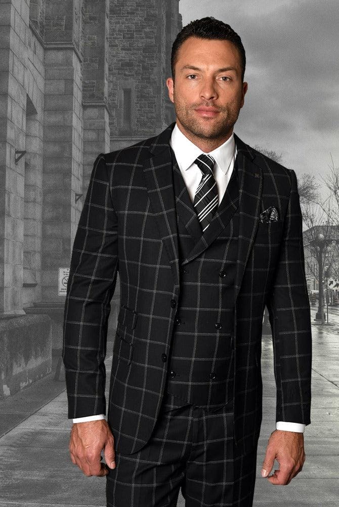 Mens Black Plaid Suits – Alberto Nardoni