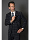 Mens Black Plaid Suit - AlbertoNardoniStore