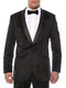 Mens Black Velvet Blazer - AlbertoNardoniStore