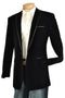 Mens Black Velvet Blazer - AlbertoNardoniStore