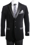 Mens Black Velvet Blazer - AlbertoNardoniStore