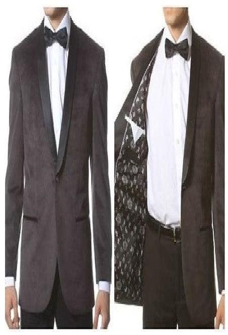 Mens Black Velvet Blazer - AlbertoNardoniStore