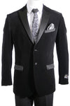 Mens Black Velvet Blazer - AlbertoNardoniStore