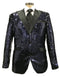 Mens Blue Sequin Blazer - AlbertoNardoniStore