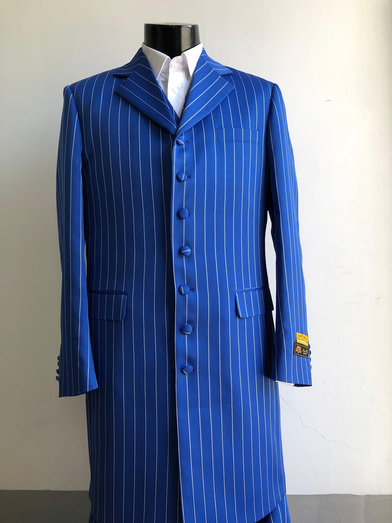 Mens Bright Blue Suit - AlbertoNardoniStore