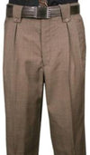Mens Brown Houndstooth Dress Pants - AlbertoNardoniStore