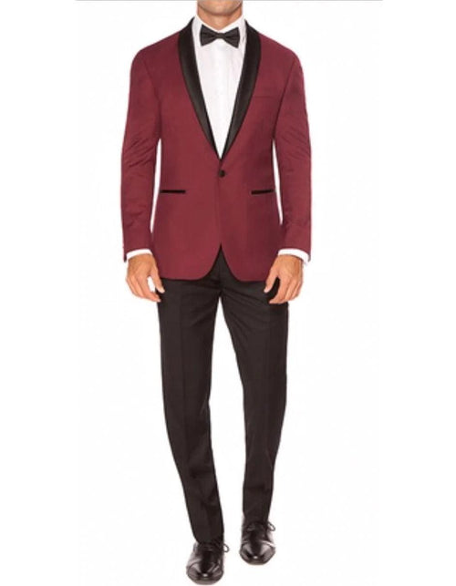 Mens Burgundy Dinner Jacket - Mens Evening jackets - Tuxedo Dinner Jacket - AlbertoNardoniStore