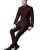 Mens Burgundy Slim Fit Suit - AlbertoNardoniStore