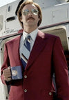 Mens Burgundy Slim Fit Suit - AlbertoNardoniStore