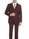 Mens Burgundy Slim Fit Suit - AlbertoNardoniStore