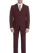 Mens Burgundy Slim Fit Suit - AlbertoNardoniStore