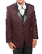 Mens Burgundy Slim Fit Suit - AlbertoNardoniStore