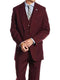 Mens Burgundy Slim Fit Suit - AlbertoNardoniStore