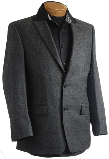 Mens Charcoal Blazer - Cheap Priced Blazer Jacket For Men Online Men's Charcoal Designer Classic Sports Jacket - Wool - AlbertoNardoniStore