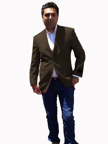 Mens Charcoal Blazer - Stage Party Bright Men's Sport Coat / Dinner Jacket Blazer Vented Charcoal - AlbertoNardoniStore