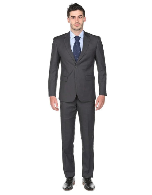 Mens Classic Fit Funeral Suit Charcoal Grey - AlbertoNardoniStore