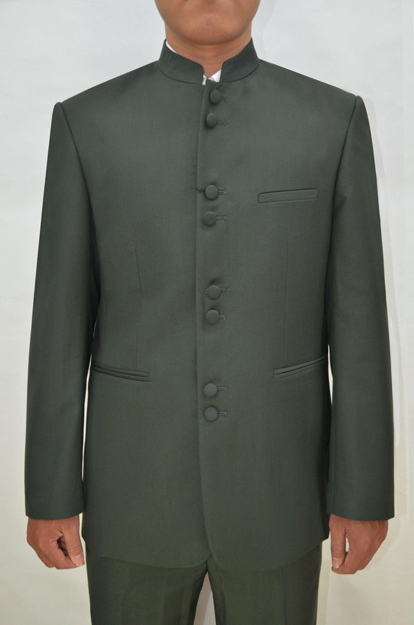 Mens Clergy Suits - Dark Olive - AlbertoNardoniStore