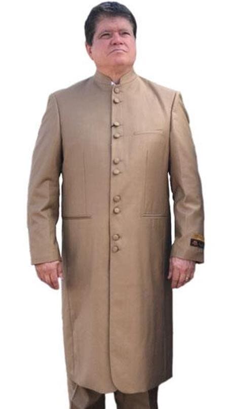 Mens Clergy Suits - Taupe - AlbertoNardoniStore