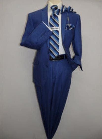 Mens Cobalt Blue Suit - AlbertoNardoniStore