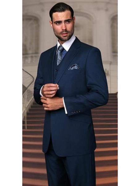 Mens Cobalt Blue Suit - AlbertoNardoniStore