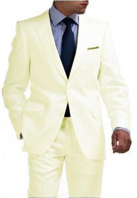 Mens Cream Linen Blazer - AlbertoNardoniStore