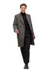Mens DB Overcoat - Double Breasted Topcoat "Color" Wool Coat - AlbertoNardoniStore