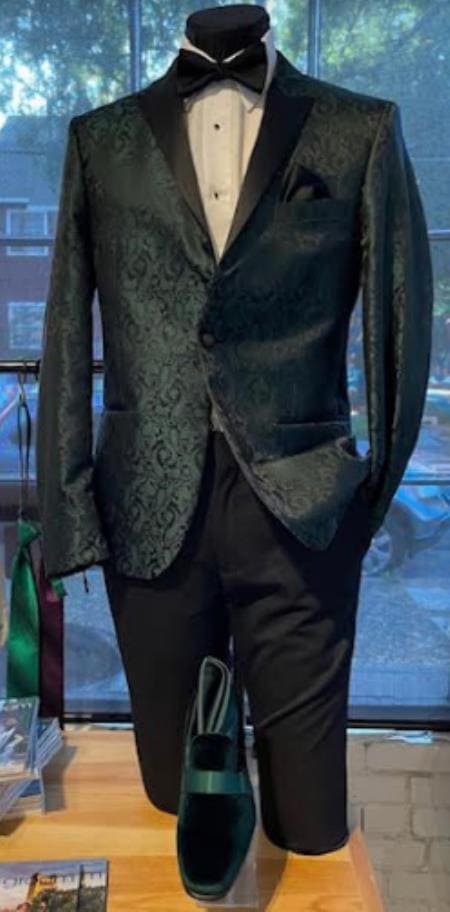 Mens Dinner Jacket For Sale - Olive Green Dinner Jacket - AlbertoNardoniStore