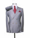 Mens Double Breasted Suit - %100 Wool Fabric - Flat Front Pants - AlbertoNardoniStore