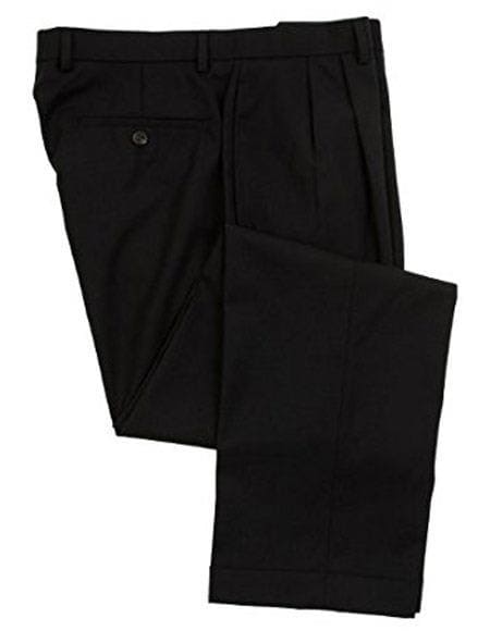 Mens Double Pleated Wool Trousers - AlbertoNardoniStore