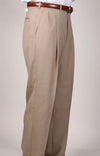 Mens Double Pleated Wool Trousers - AlbertoNardoniStore