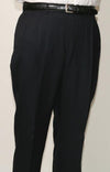Mens Double Pleated Wool Trousers - AlbertoNardoniStore