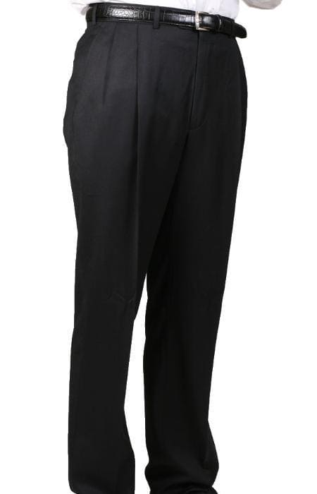 Mens Double Pleated Wool Trousers - AlbertoNardoniStore