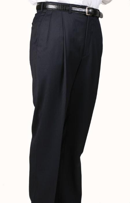 Mens Double Pleated Wool Trousers - AlbertoNardoniStore