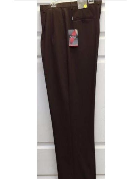 Mens Double Pleated Wool Trousers - AlbertoNardoniStore