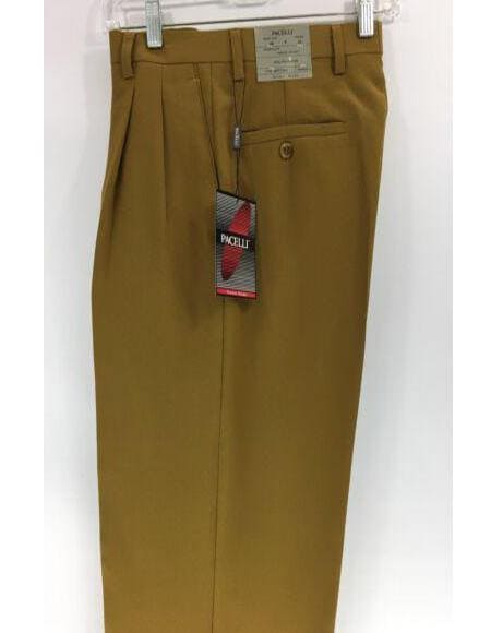 Mens Double Pleated Wool Trousers - AlbertoNardoniStore