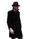 Mens Driving Coat - Mens Carcoat - Black Wool Coat - AlbertoNardoniStore