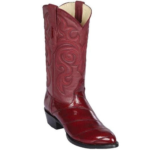 Mens Eel Skin Cowboy Boots - Round Toe Boots - AlbertoNardoniStore