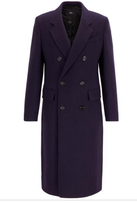 Mens Fashion Show Capsule Coat Alberto Nardoni Mens Double Breasted Wool Overcoat - AlbertoNardoniStore