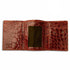 Mens Full Alligator Trifold Wallet in Cognac - AlbertoNardoniStore