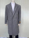 Mens Full Length Wool and Cashmere Overcoat - Winter Topcoats - Gray Coat - AlbertoNardoniStore